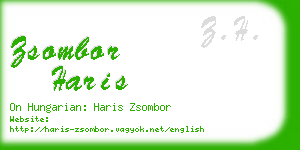 zsombor haris business card
